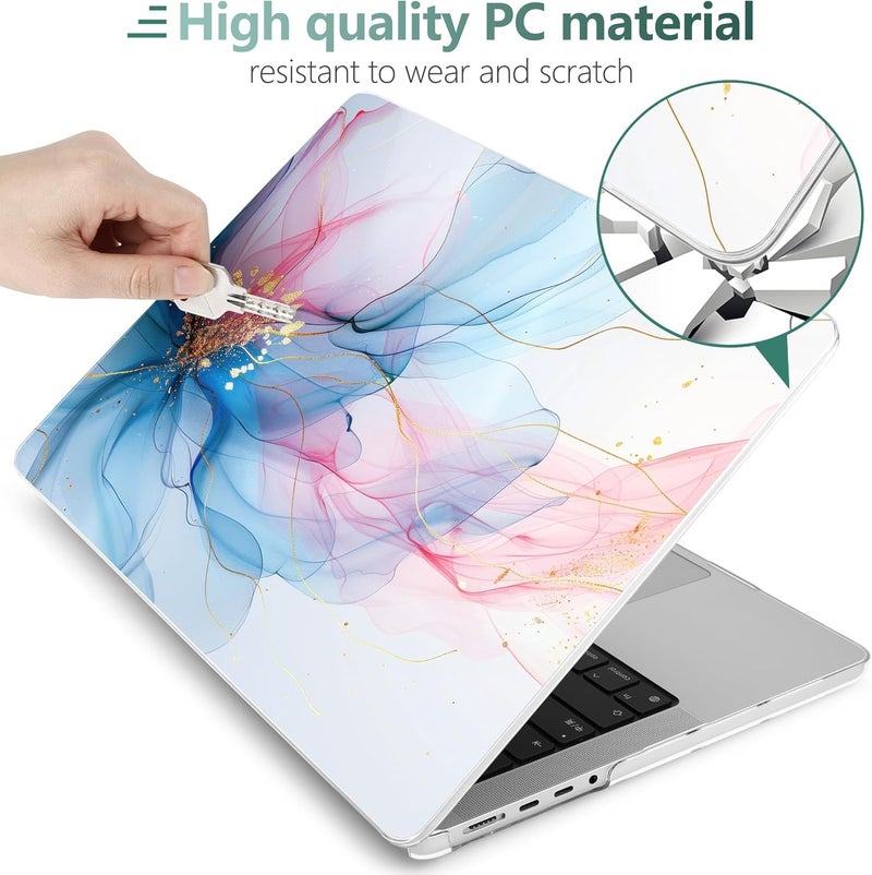 DONGKE Case for M5 MacBook Pro 14 inch 2025 2024-2021 M4 M3 M2 M1, Plastic Hard Shell Cover Compatible with A3434 A3112 A3401 A3185 A2992 A2779 A2442, Retina XDR Display & Touch ID, Soft Flowing Color - Image 5